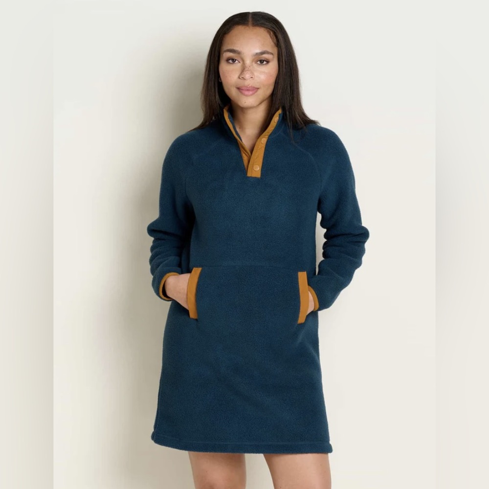 Toad & Co Campo Fleece 1/4 Snap Dress
